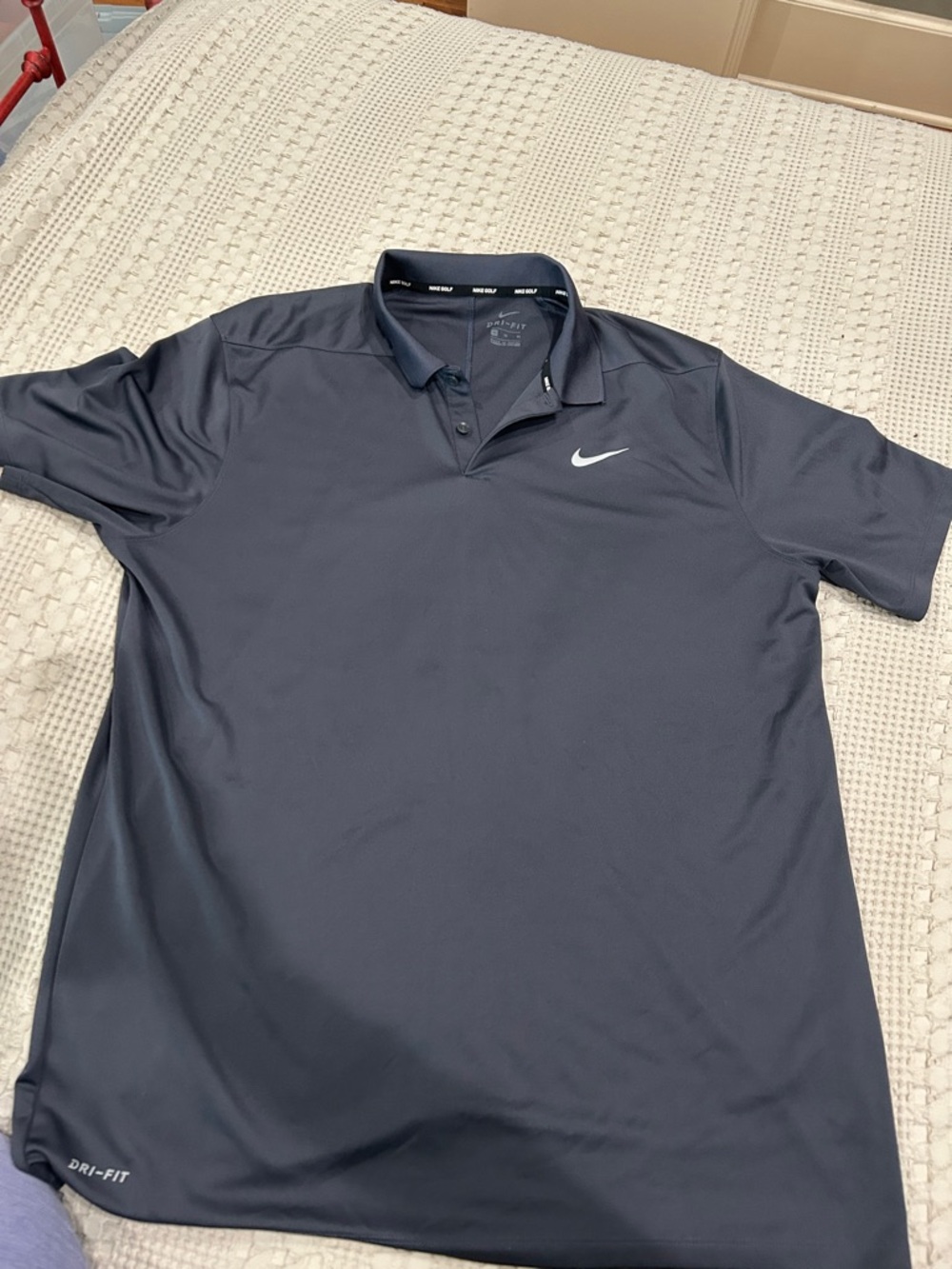 Nike Men's Polo Shirt - Charcoal Gray